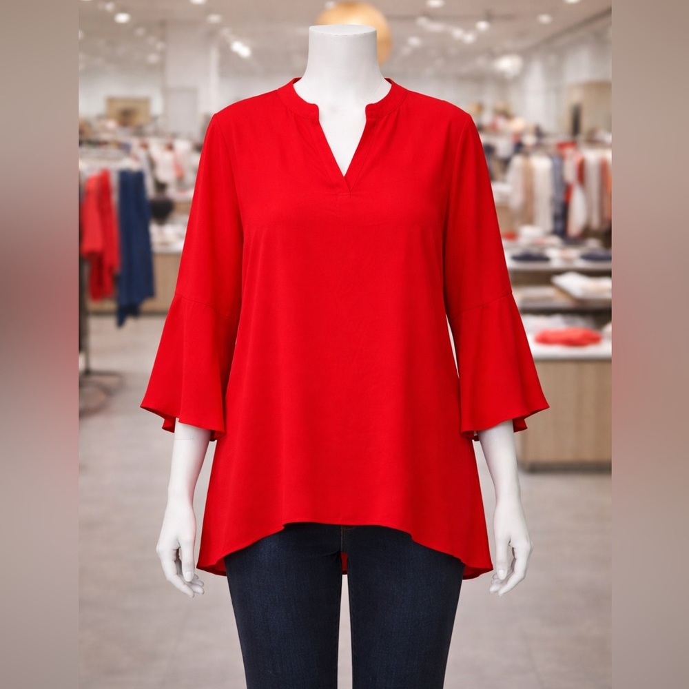 Elegant Red Women's Top